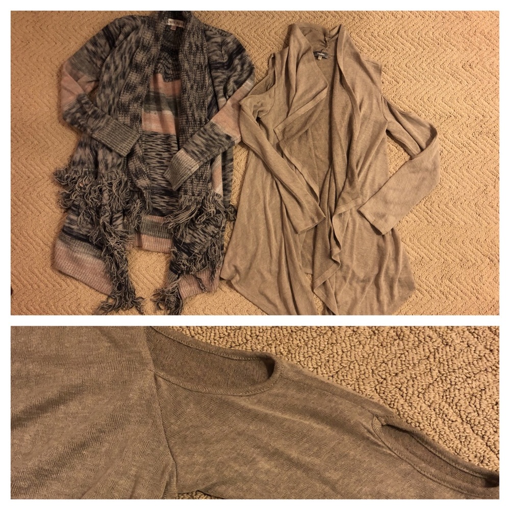Drape front cardi bundle